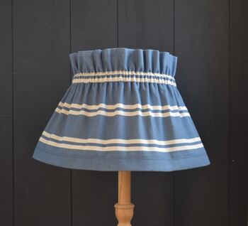 Dolly Blue Striped Scrunchie Lampshade, 3 of 3