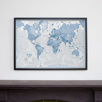Map Of The World Art Print, 4 of 11