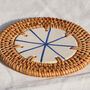 Handmade Ceramic And Rattan Coaster, thumbnail 7 of 11