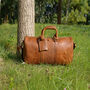 Vintage Look Genuine Leather Over Night Bag, thumbnail 11 of 12