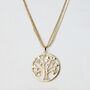 Heart And Tree Of Life Pendant Chain Necklace, thumbnail 1 of 5