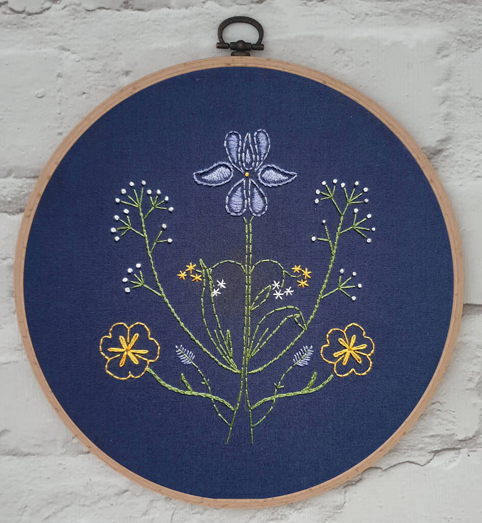 Botanical Embroidery Kit By Paraffle Embroidery