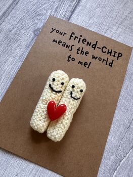 Chips Crochet Birthday Thank You Card Handmade, 2 of 12