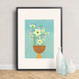 Limited Edition Plant Head A2 Giclée Art Print, thumbnail 1 of 6