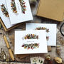 Dried Flower Autumn Thank You Cards, thumbnail 1 of 8