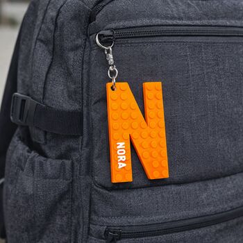 Personalised Lego Compatible Letter Keychain, 3 of 6