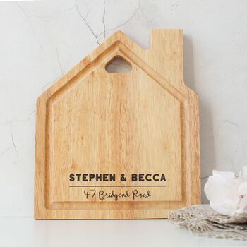 Personalised House Chopping Board, 2 of 3