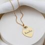 Personalised 9ct Gold Heart Necklace, thumbnail 1 of 4