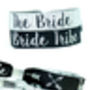 Bride Tribe Silver/Black Hen Party Wristband Favours, thumbnail 11 of 12