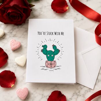 Funny Stuck With Me Valentine’s Card, 3 of 6