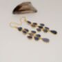 Iolite Gold Plated Sterling Silver Earrings, thumbnail 2 of 6