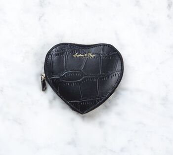 Heart Leather Zip Purse, 2 of 4