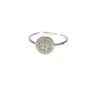 Disc Rings, Cz, Rose, Yellow Gold Vermeil 925 Silver, thumbnail 3 of 11
