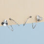 Sterling Silver Heart Spiral Hoop Earrings, thumbnail 1 of 5