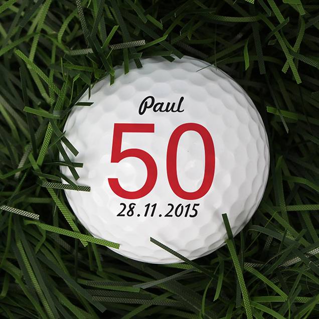 Personalised Big Birthday Golf Ball By The Letteroom