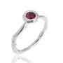 'Rose Root' Cast Silver Single Gemstone Ring, thumbnail 6 of 12
