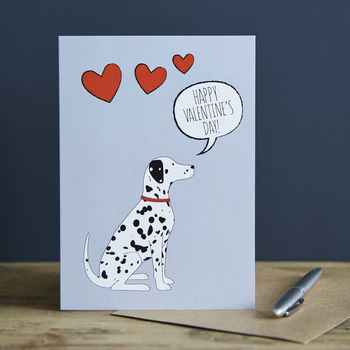 Dalmatian Valentine's Day Card, 2 of 2