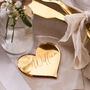 Personalised Gold Heart Wedding Place Setting, thumbnail 1 of 5
