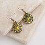 Rainbow Multicolour Teardrop Earrings, thumbnail 3 of 3