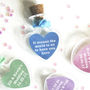 Personalised Wedding Favours Heart Bottles, thumbnail 1 of 5