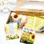 Sunflower Themed Tea Gift | Encouragement Gift | Gardener Gift, thumbnail 2 of 11