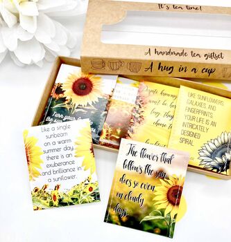 Sunflower Themed Tea Gift | Encouragement Gift | Gardener Gift, 2 of 11