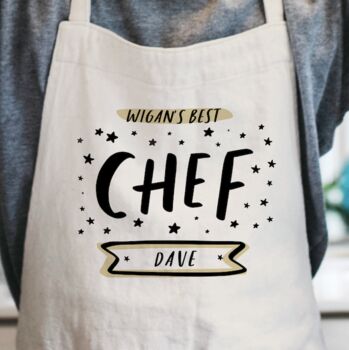 Personalised 'Best Chef' Apron, 2 of 3