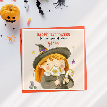 Personalised Happy Halloween Card, 2 of 2
