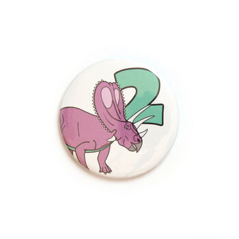 Number Two Dinosaur Dinosaur Card And Badge Set, 3 of 5