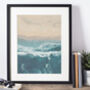 Ocean Waves Surf Coastal Art Print, thumbnail 6 of 9