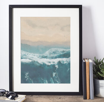 Ocean Waves Surf Coastal Art Print, 6 of 9