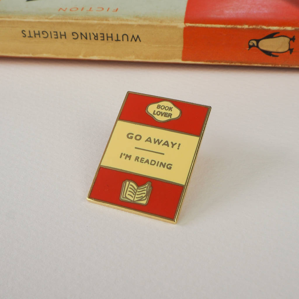 Book Lover Enamel Pin By Literary Emporium