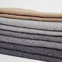 100% Pure Cashmere Throw Cloud Grey Reversible, thumbnail 3 of 6