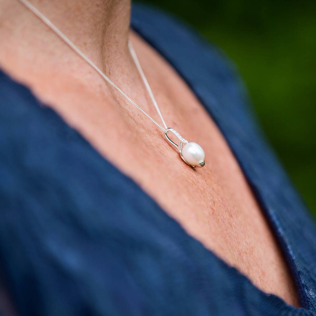 pearl isabella pendant by tigerlily jewellery