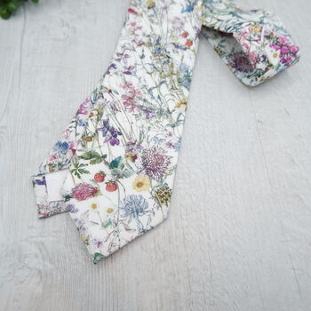Wild Flower Neck Tie Spring Tie Adults And Childs, 2 of 6