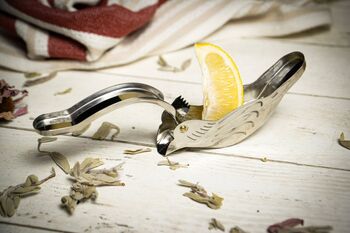 Handmade 14k Gold‑Plated Bird Lemon Juicer, 7 of 7
