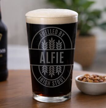 Personalised Brewery Style Pint Glass, 2 of 5
