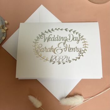 Personalised Papercut Wedding Card, 7 of 7
