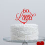 60 Years Loved Birthday Or Anniversary Cake Topper, thumbnail 3 of 5