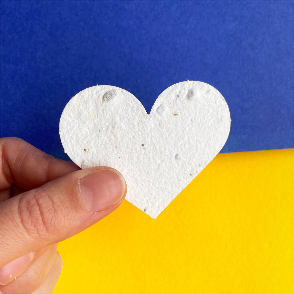 Grow Love, Not War Plantable Hearts For Ukraine, 1 of 9