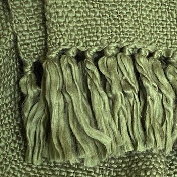 Dark Jungle Green Throw, 2 of 3
