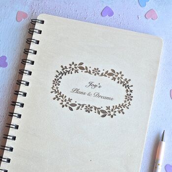 Personalised Floral Notebook, 2 of 3