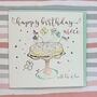 Happy Birthday Niece Card Cake Theme, thumbnail 1 of 1