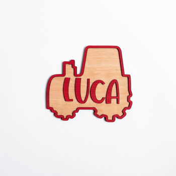 Tractor Name Sign For Kids Bedroom Decoration Farm Theme, 4 of 8