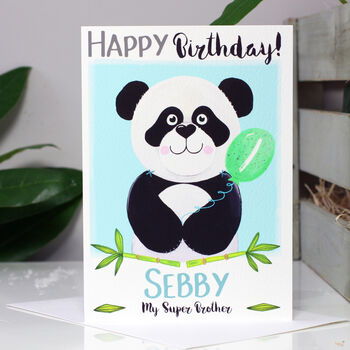 Personalised Panda Relation Birthday Card, 9 of 11
