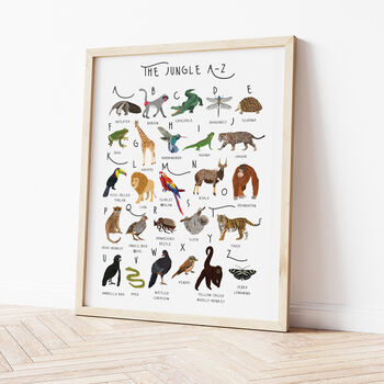 The A To Z Of The Jungle Print, 2 of 6