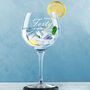 Engraved 40th Birthday Personalised Primeur Gin Glass, thumbnail 1 of 3