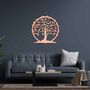 Wooden Tree Of Life Wall Art, Circular Tree Wall Decor, thumbnail 6 of 10