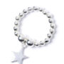 Sterling Silver Ball Bead Ring With Star, thumbnail 5 of 8
