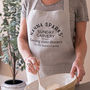 Personalised My Favourite Dish Linen Apron, thumbnail 3 of 6